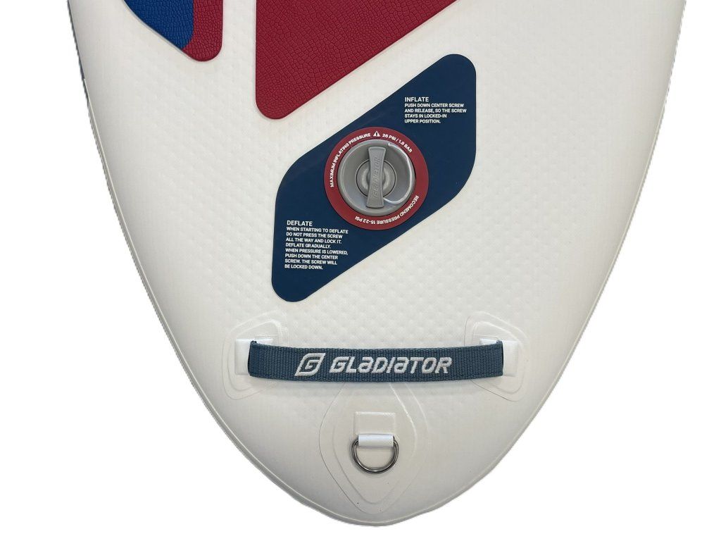 Ventil a D-ring na leash – Gladiator Wind 10'7